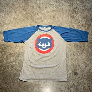 Women’s Large Ideal Chicago Cubs 3/4 Sleeve 85% Cotton #24848